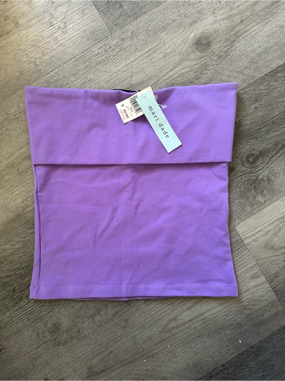 ✨ NWT Mari Dade Lavender Strapless Crop Top